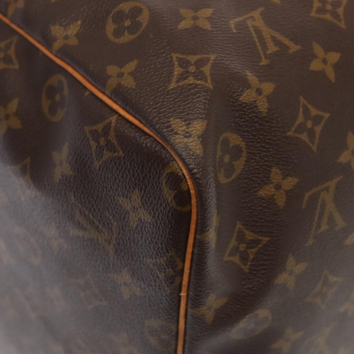 Louis Vuitton Keepall 60, Brown, Canvas, travel