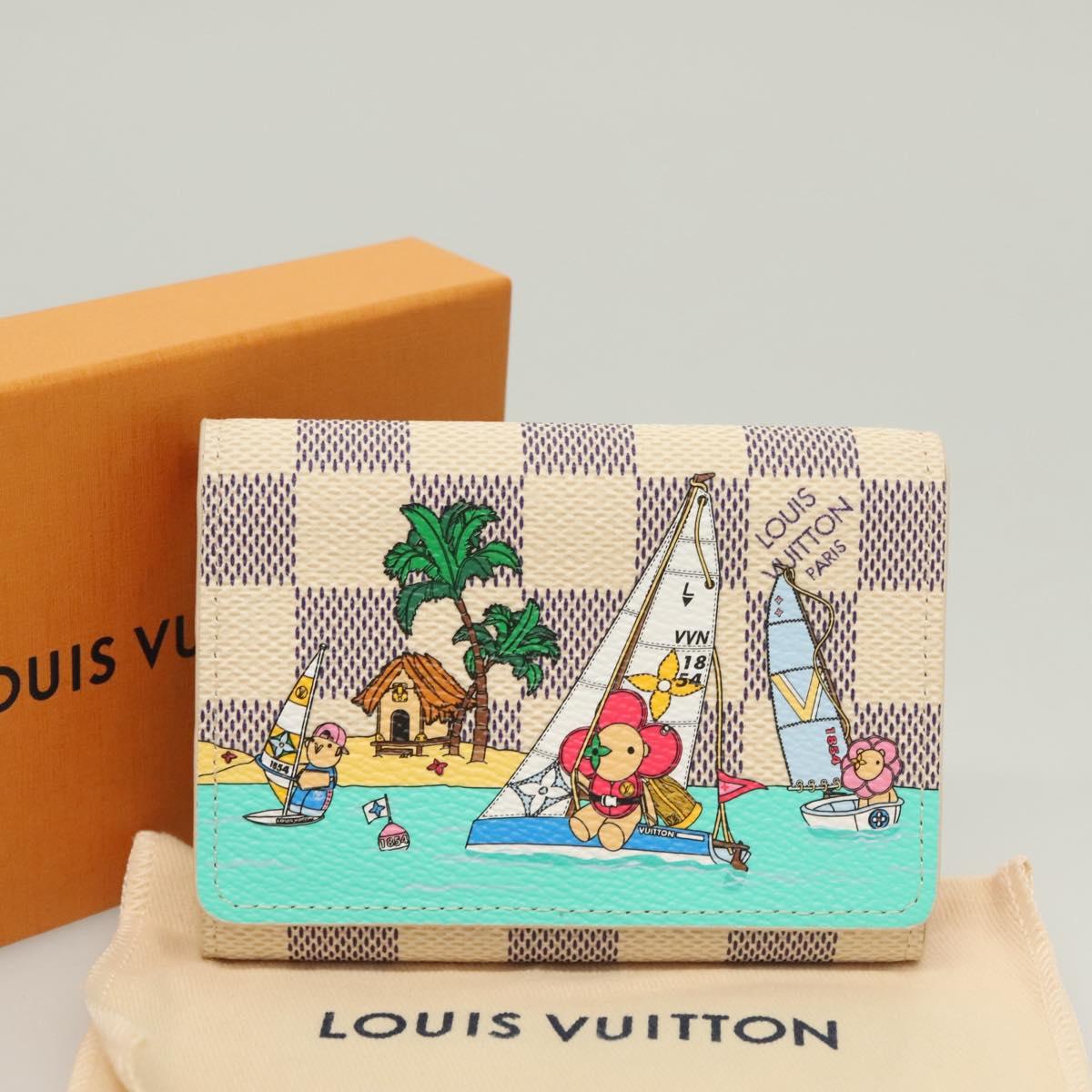 Louis Vuitton Rosalie, White, Canvas, wallet