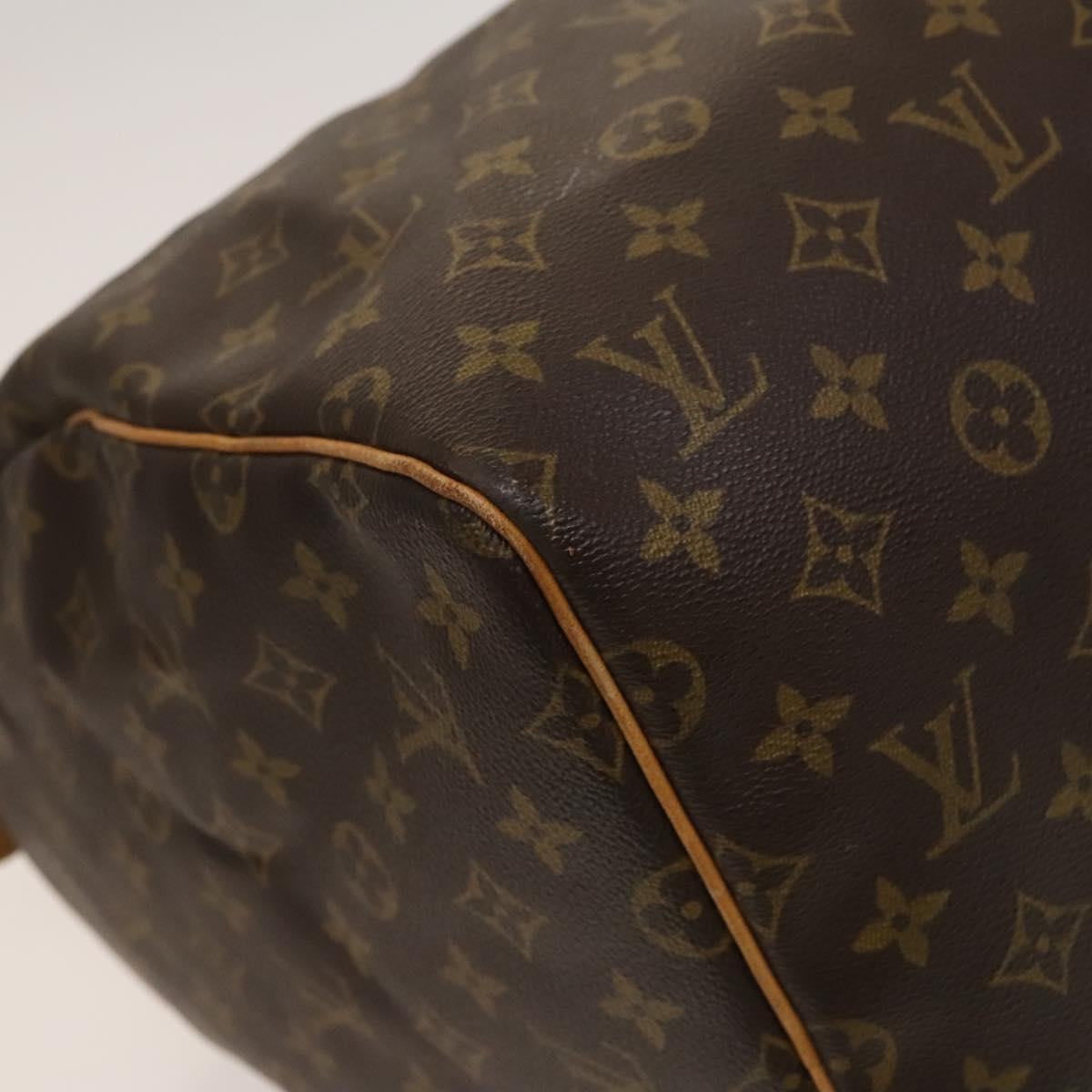 Louis Vuitton Keepall 55, Brown, Canvas, travel
