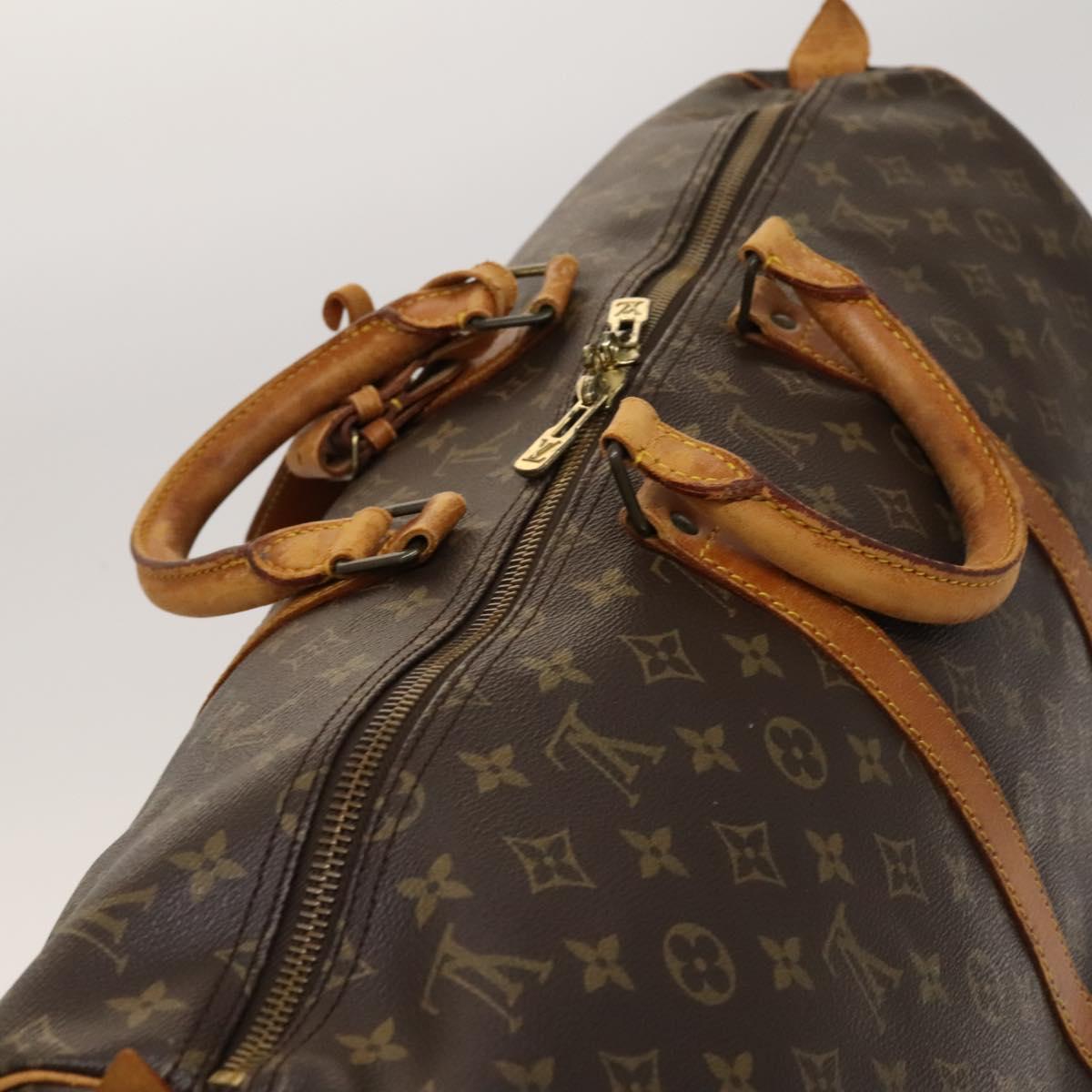 Louis Vuitton Keepall 55, Brown, Canvas, travel