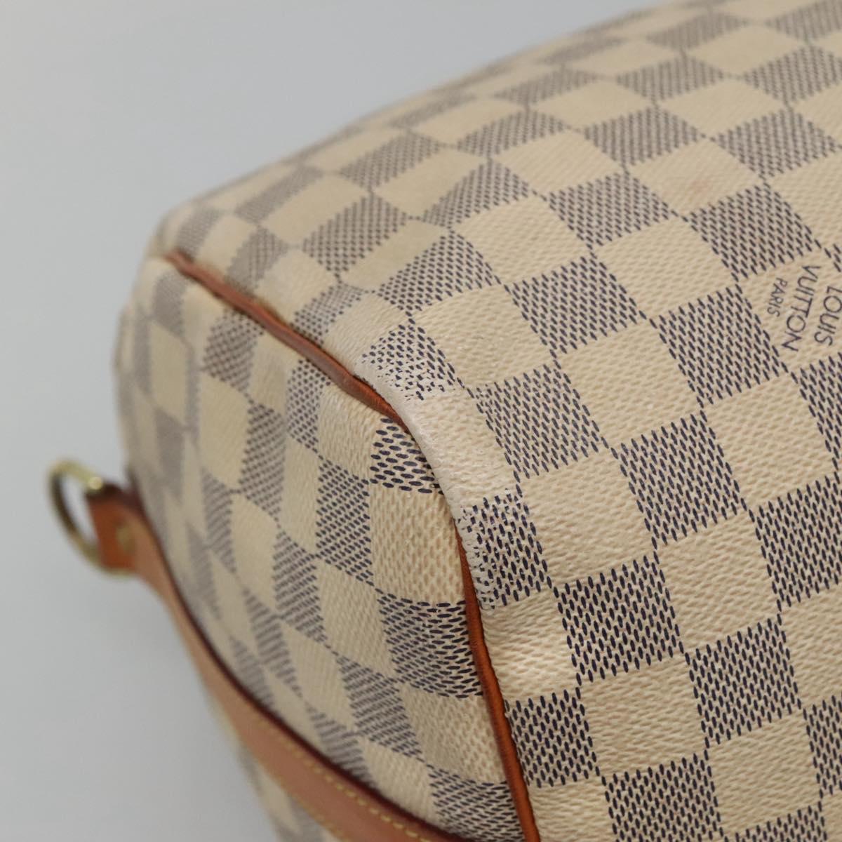 Louis Vuitton Speedy Bandoulière 30, White, Canvas, handbag