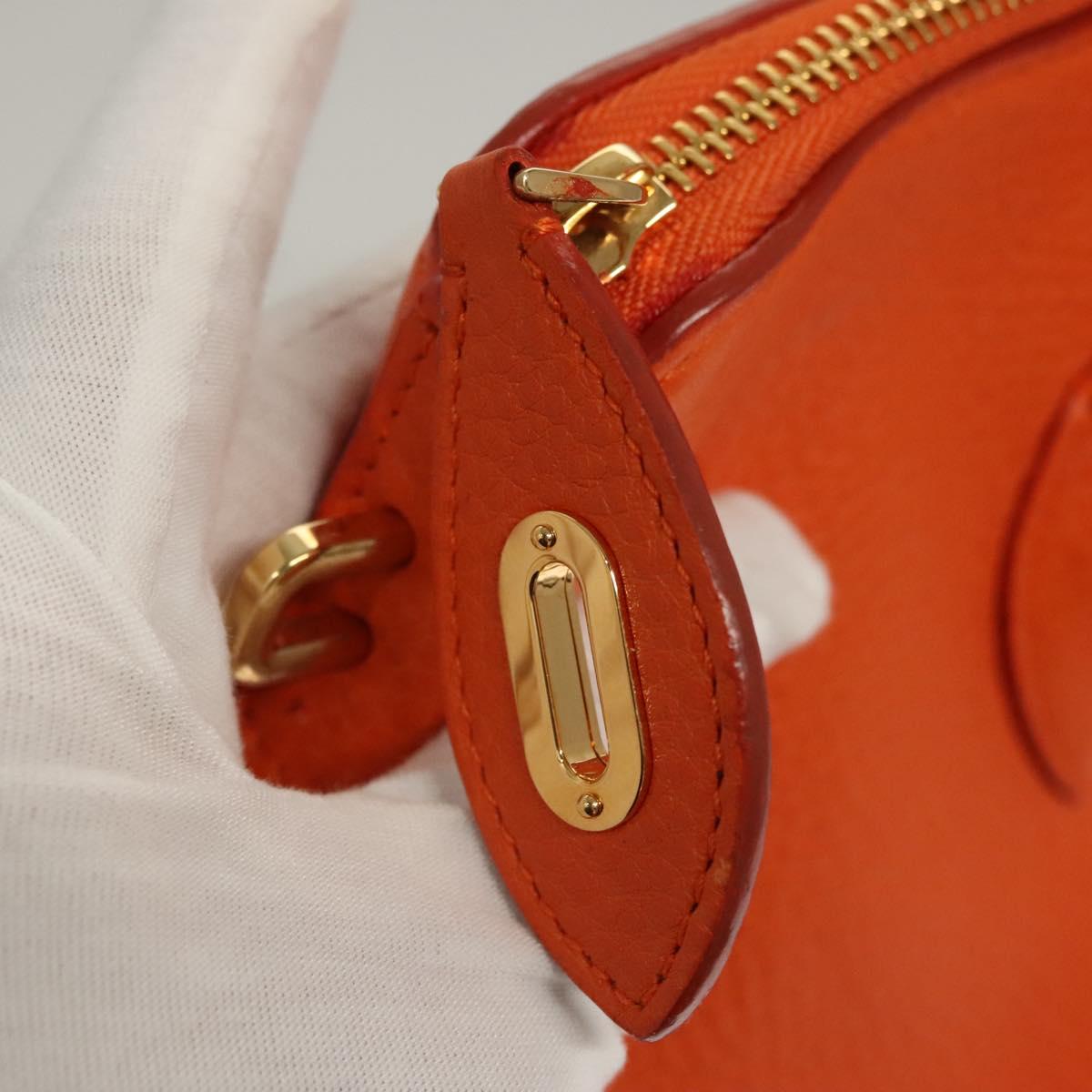 Louis Vuitton Lockit, Orange, Leather, handbag