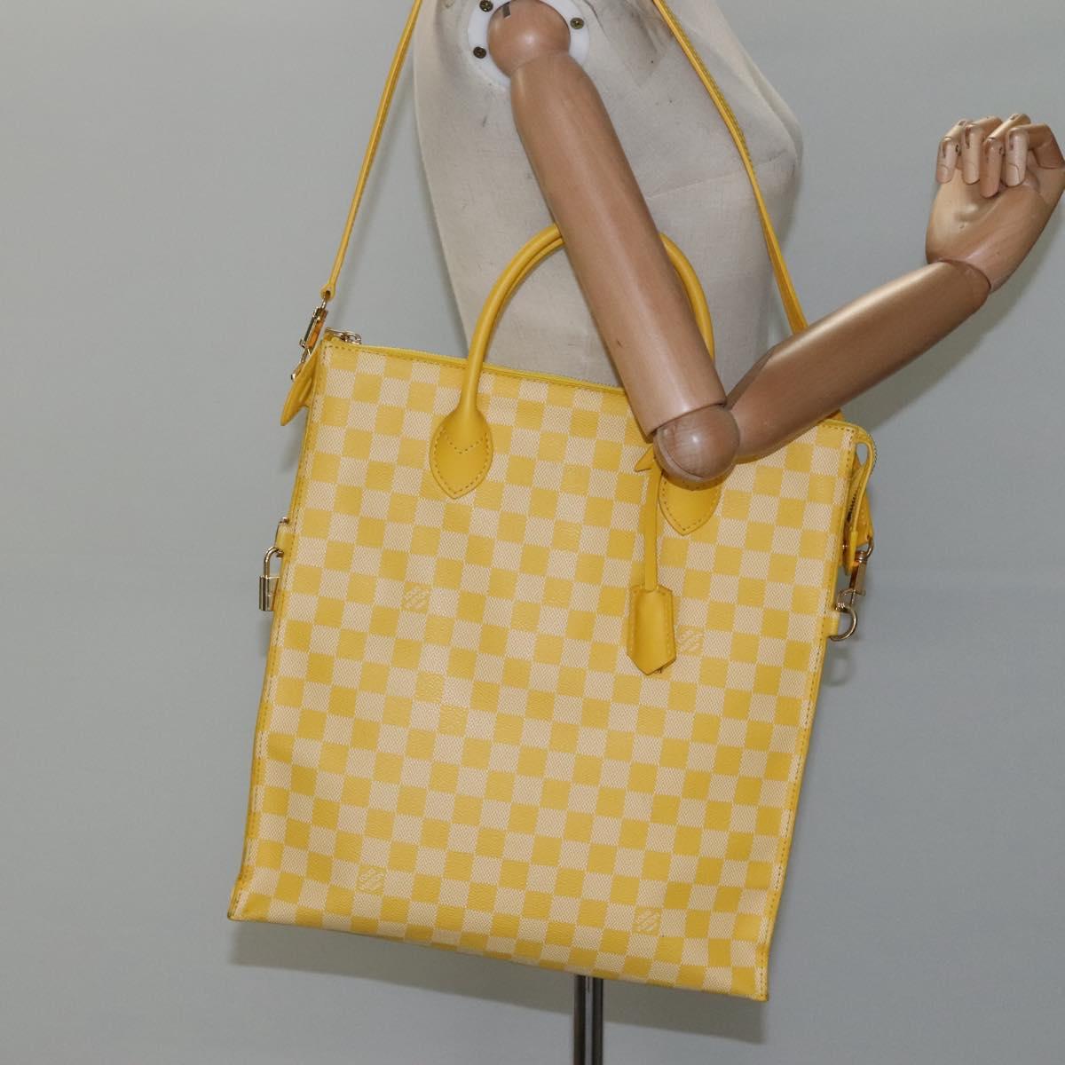 Louis Vuitton, Yellow, Canvas, handbag