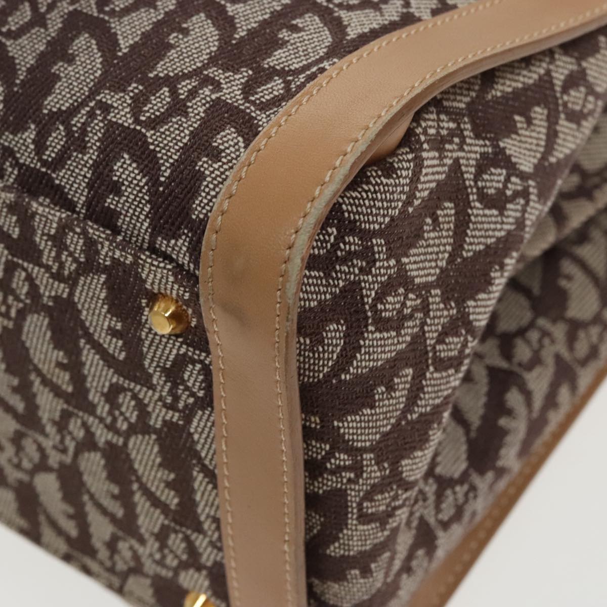 Dior Trotter, Brown, Canvas, handbag