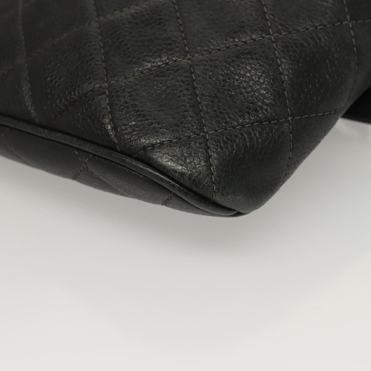 Chanel Vintage, Black, Leather, shoulder