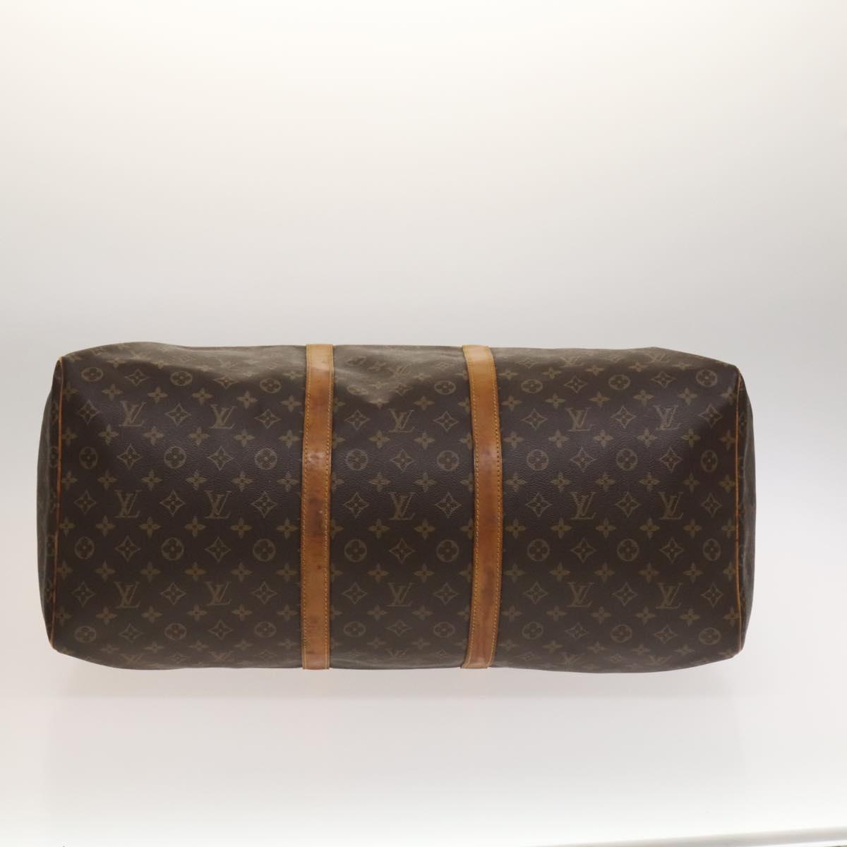 Louis Vuitton Keepall 60, Brown, Canvas, travel