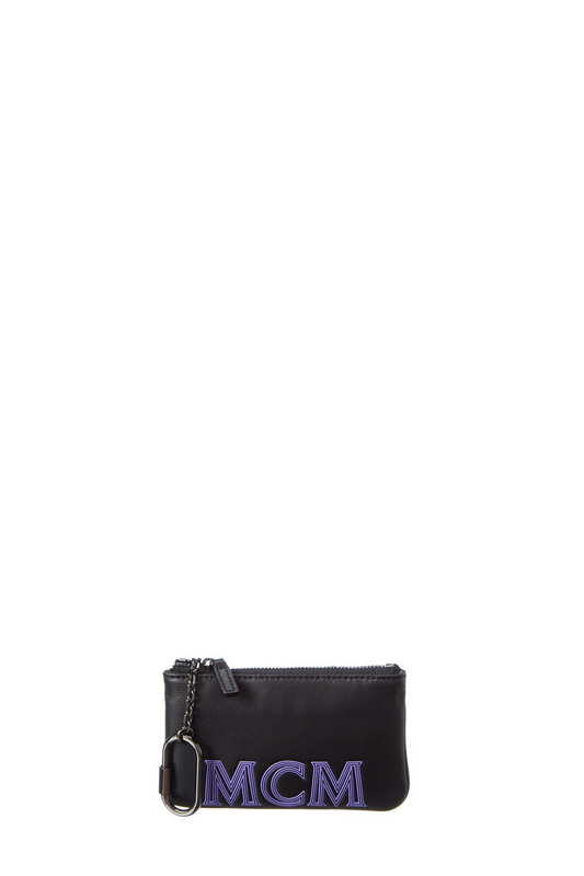 MCM  Zipped Wallet With Neck Strap Black