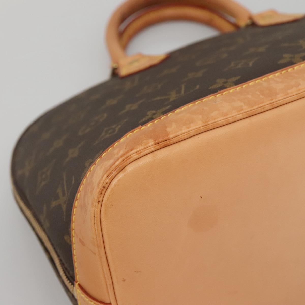 Louis Vuitton Alma, Brown, Canvas, handbag