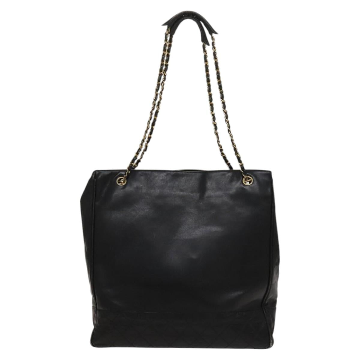 Chanel Quilted, Black, Leather, shoulder