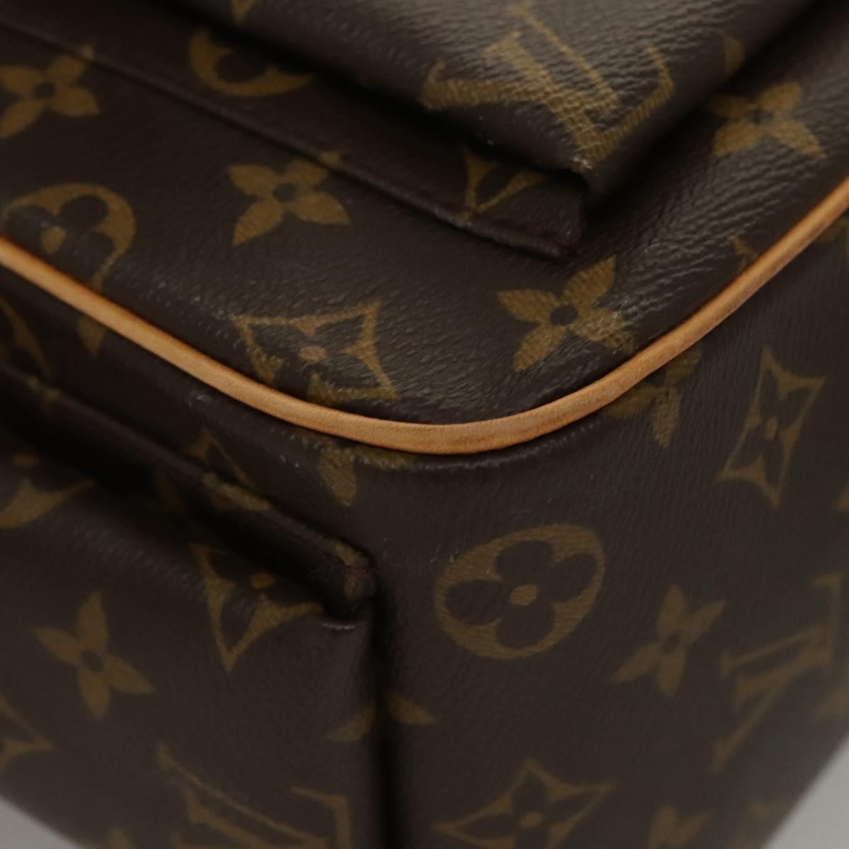 Louis Vuitton Excentri cité, Brown, Canvas, handbag