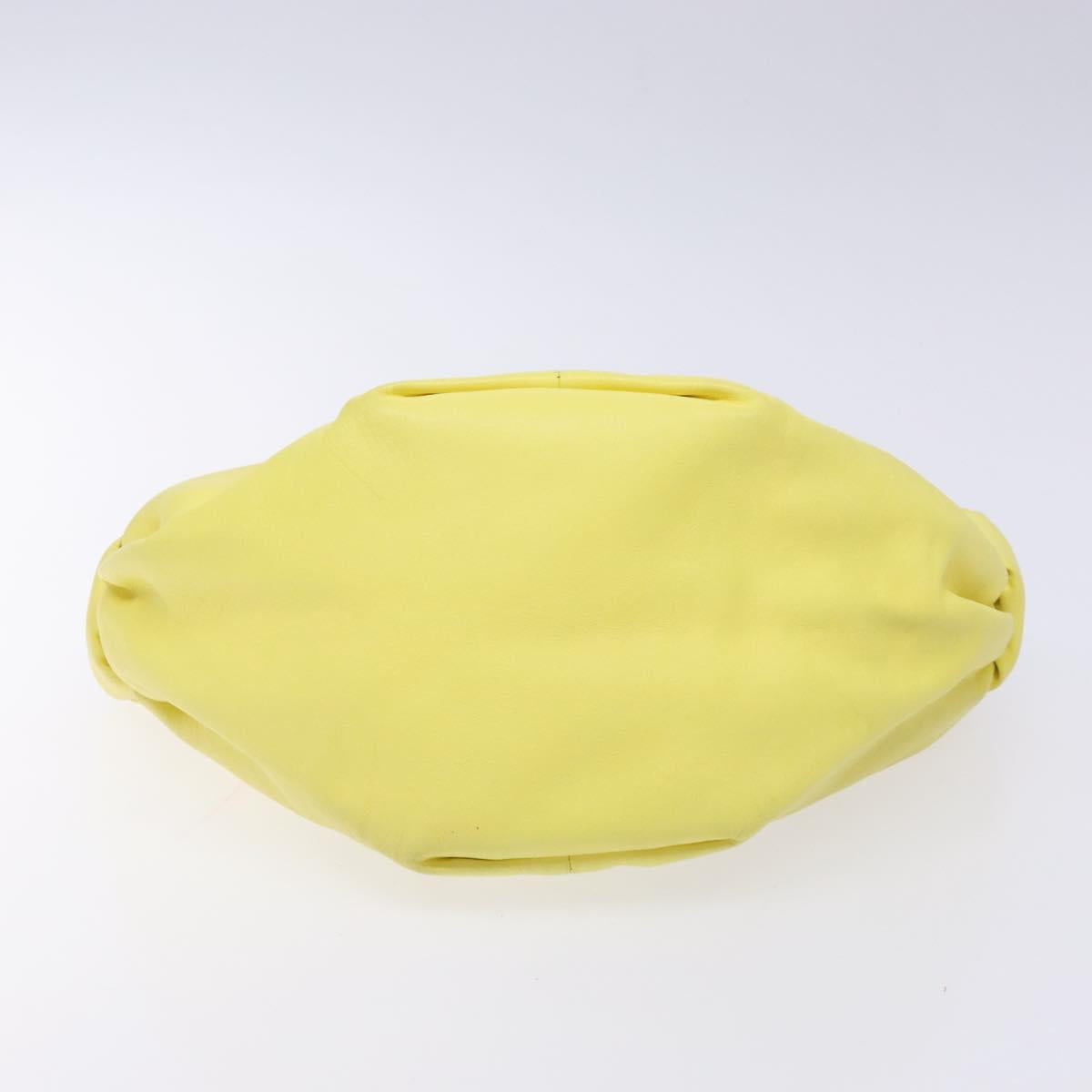 Bottega Veneta Double knot, Yellow, Leather, handbag