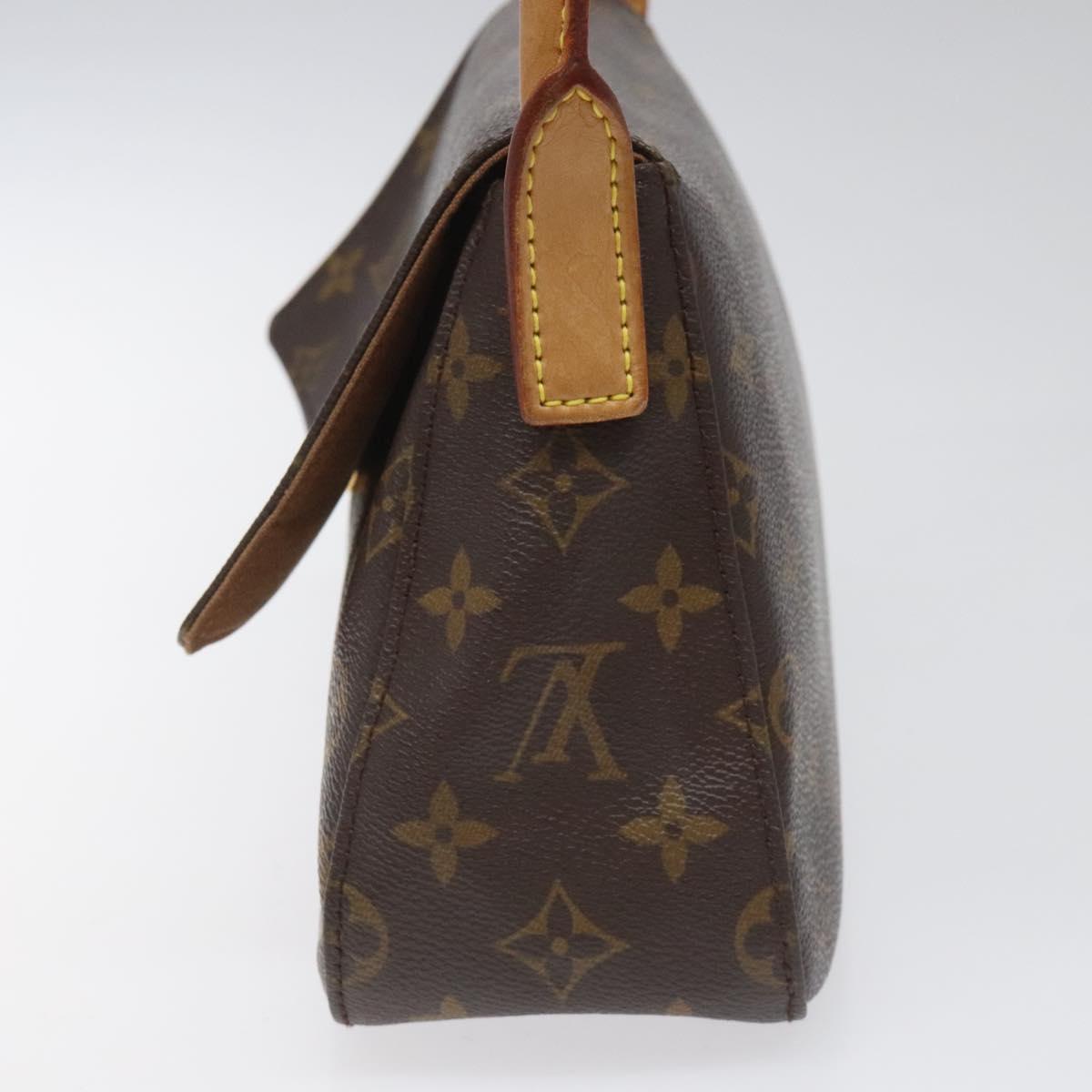 Louis Vuitton Mini looping, Brown, Canvas, shoulder