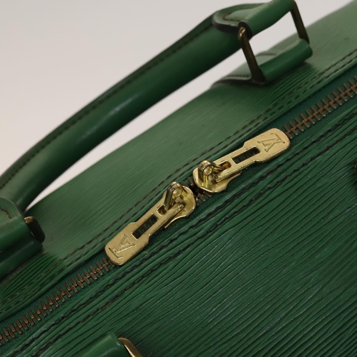 Louis Vuitton Keepall 50, Green, Leather, travel
