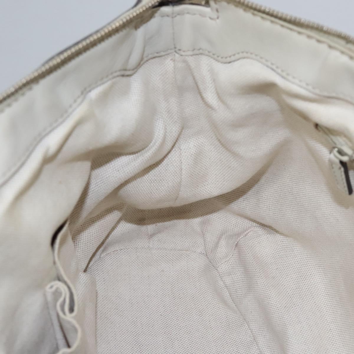 Gucci Sukey, White, Canvas, tote