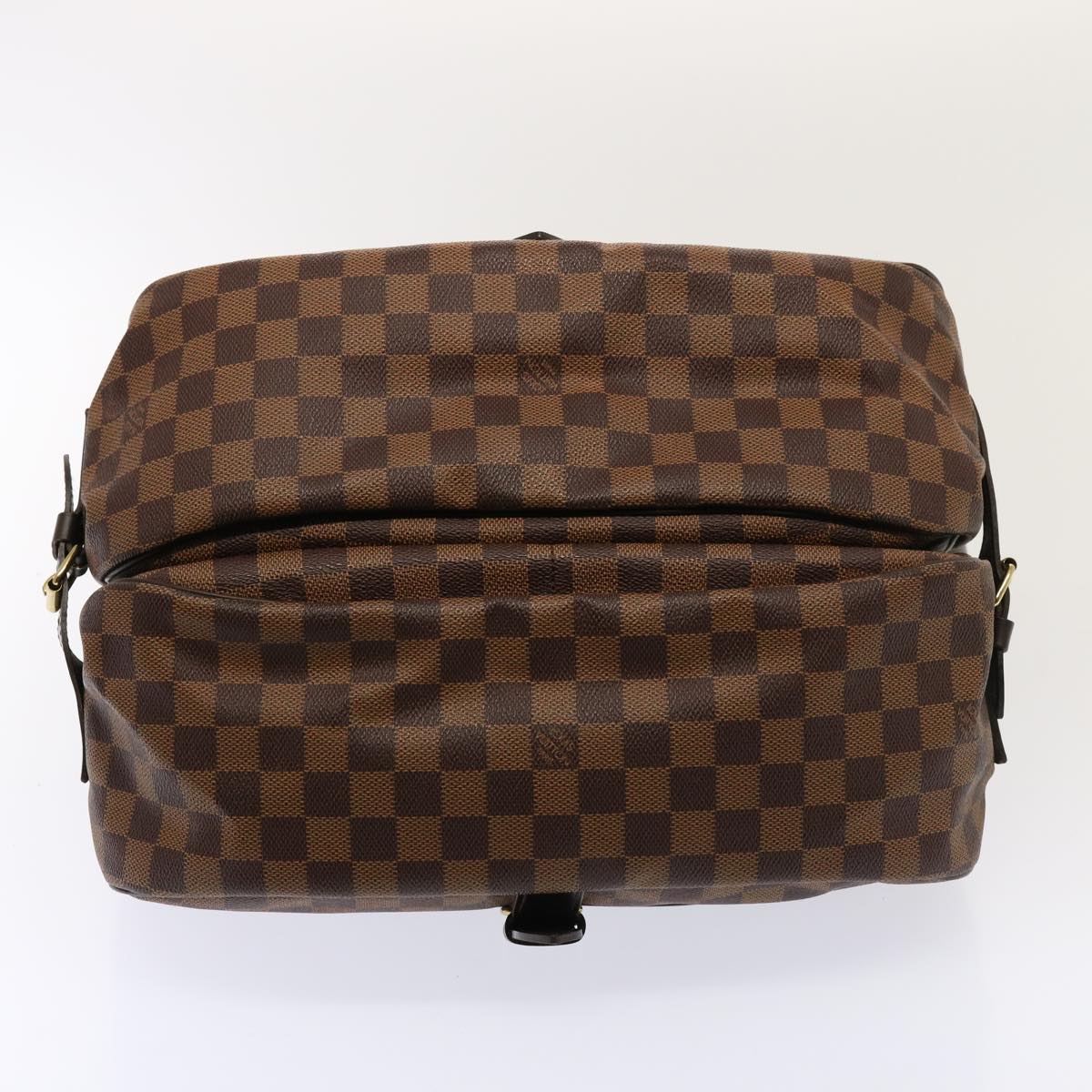 Louis Vuitton Saumur 35, Brown, Canvas, shoulder