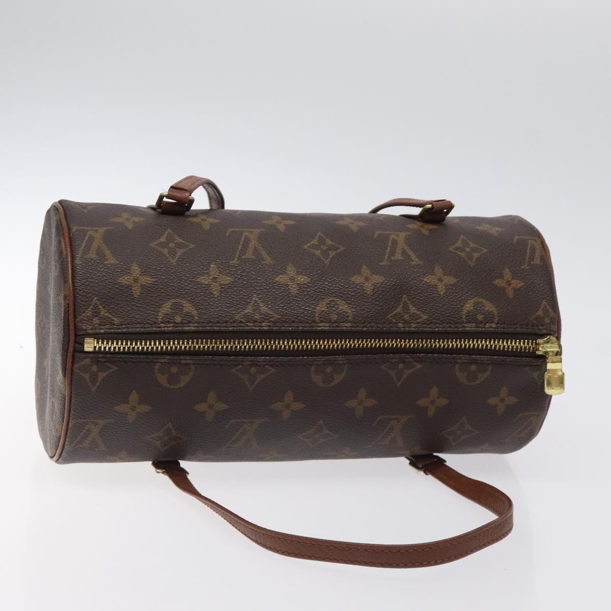 Louis Vuitton Papillon 26, Black, Canvas, handbag