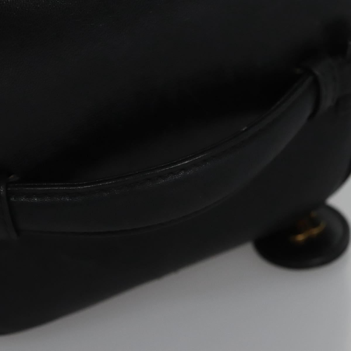 Chanel Vanity, Black, Leather, clutch