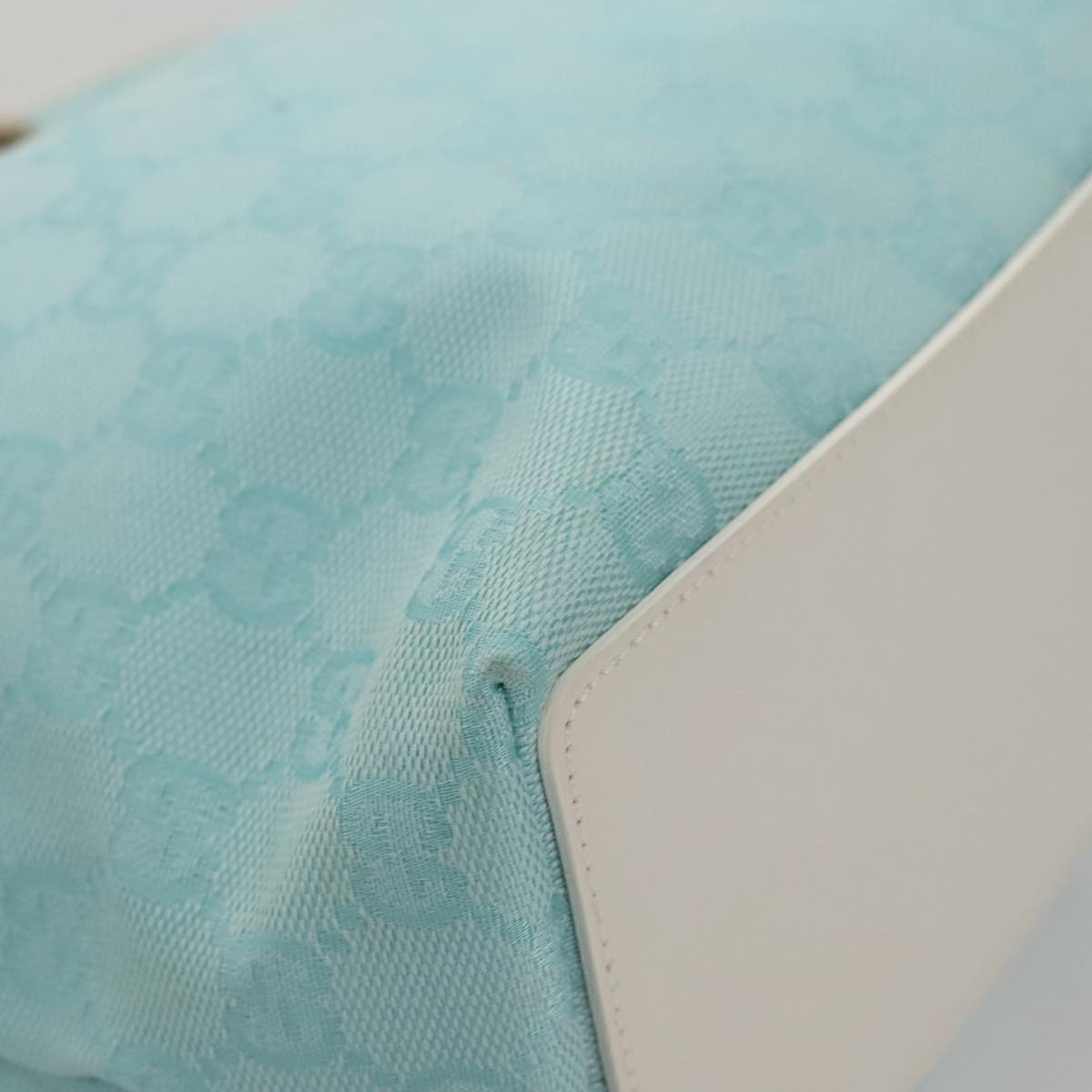 Gucci GG canvas, Blue, Canvas, tote