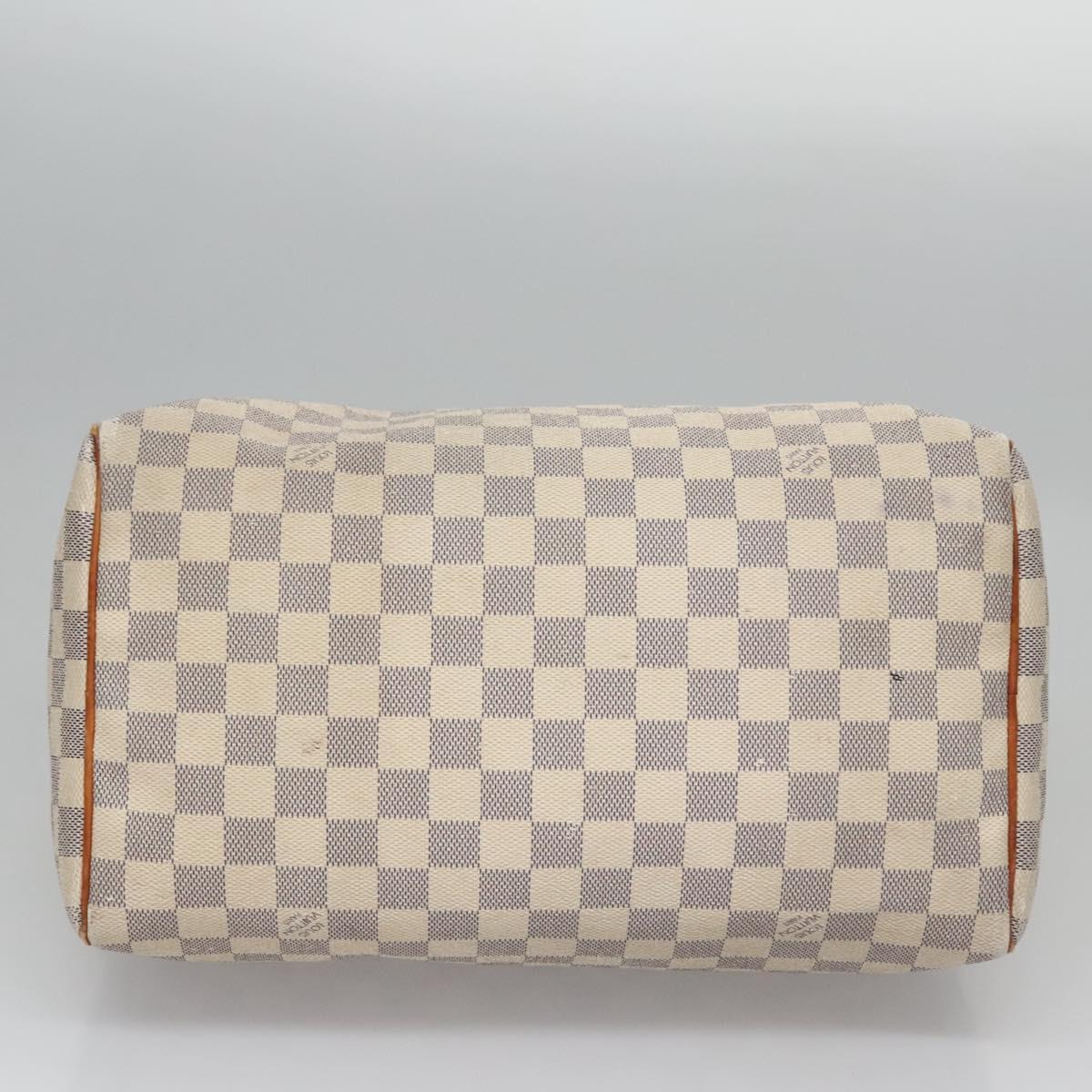 Louis Vuitton Speedy 30, White, Canvas, handbag