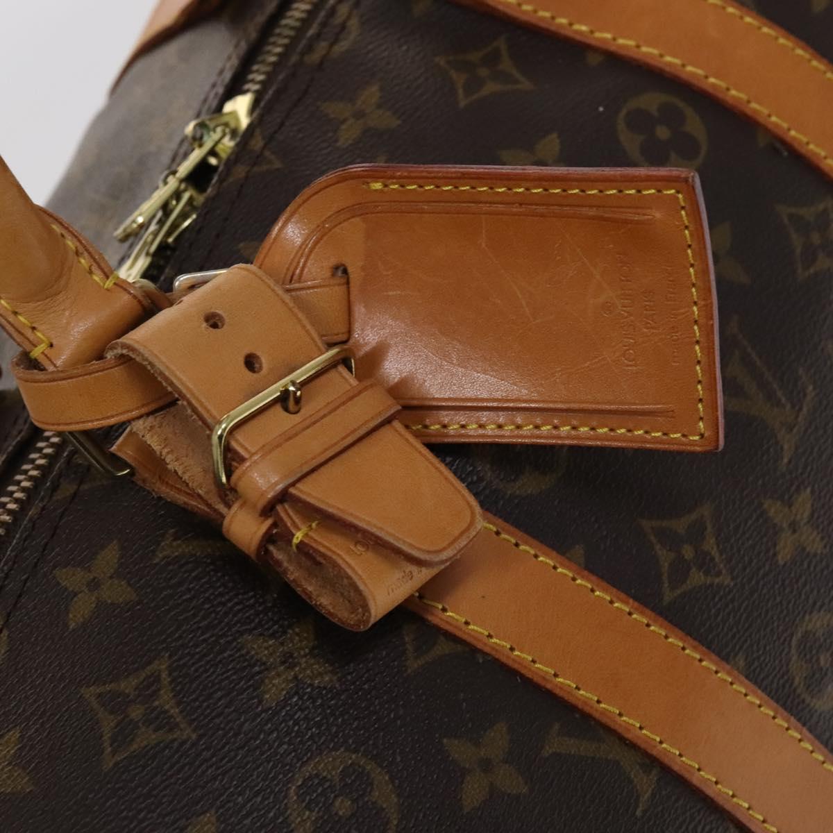 Louis Vuitton Keepall 55, Brown, Canvas, travel