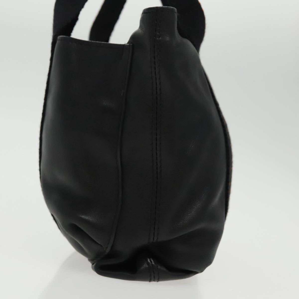 Hermès Caravan, Black, Leather, handbag