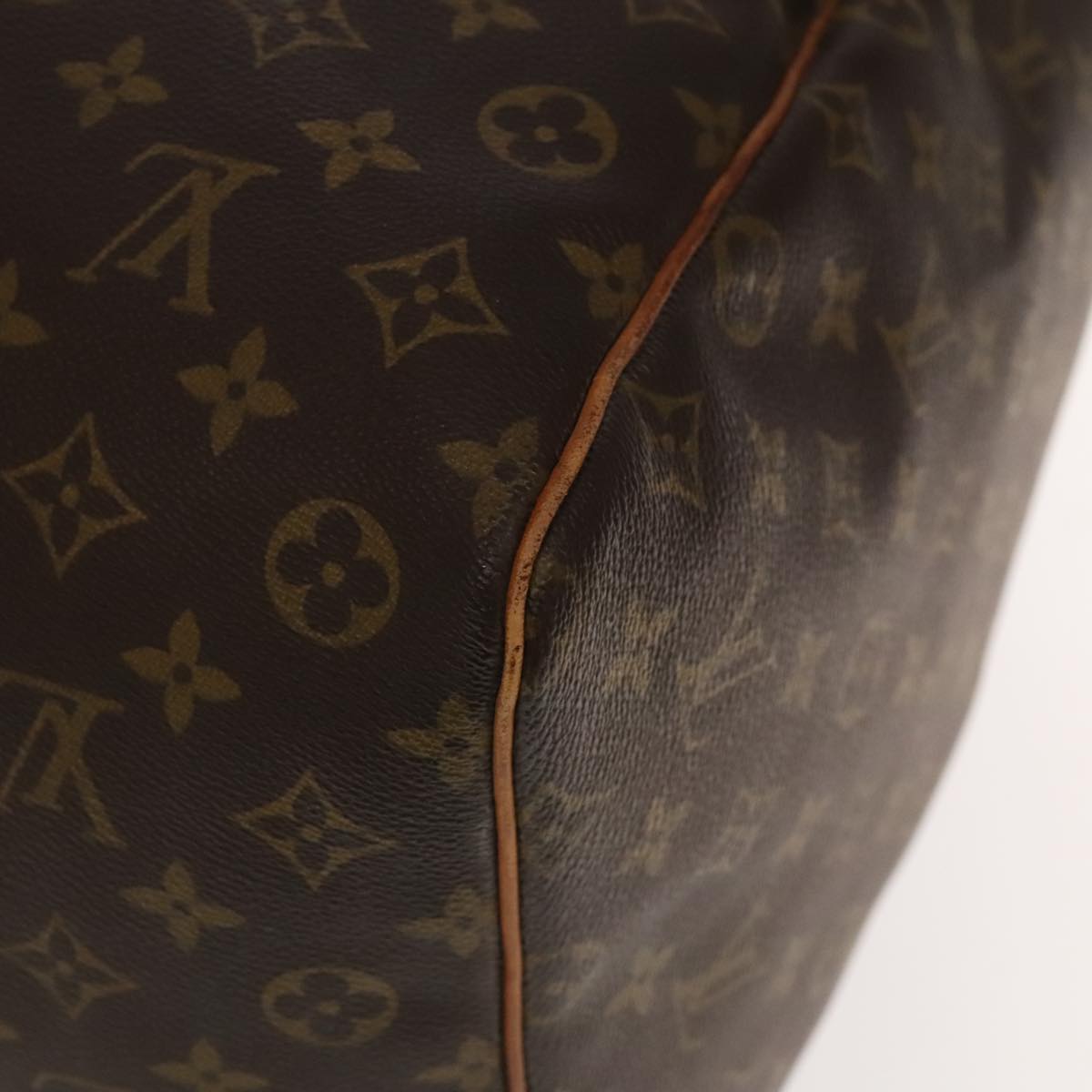 Louis Vuitton Keepall 60, Brown, Canvas, travel