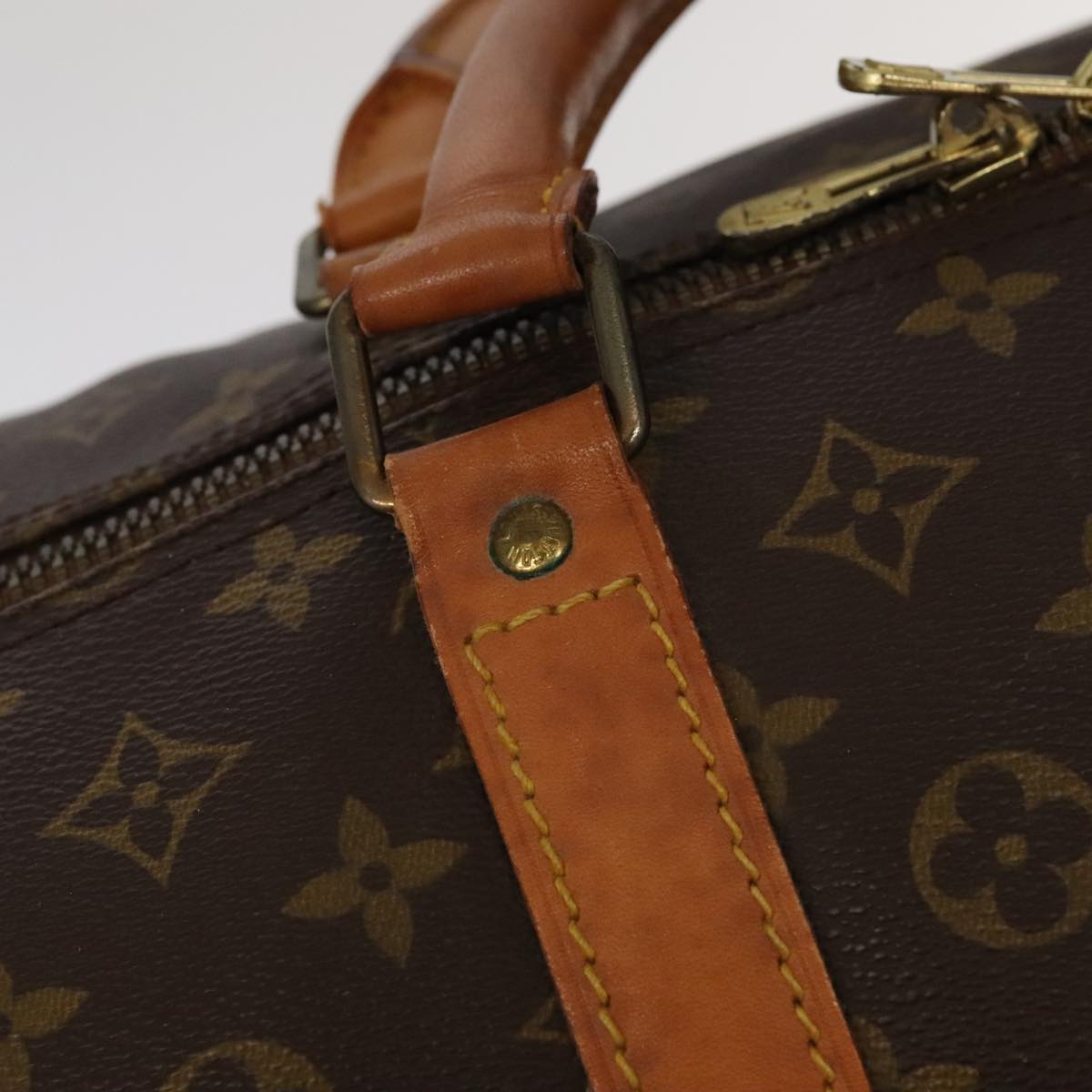 Louis Vuitton Keepall 60, Brown, Canvas, travel