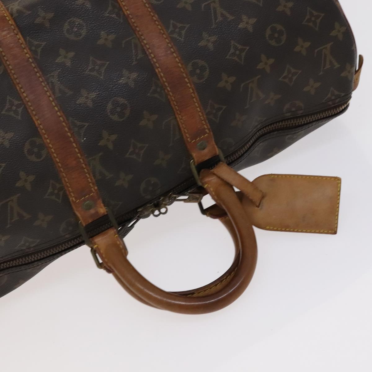 Louis Vuitton Keepall 45, Brown, Canvas, travel
