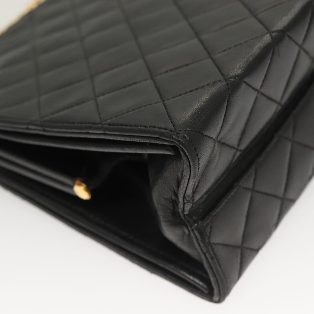 Chanel Vintage, Black, Leather, handbag