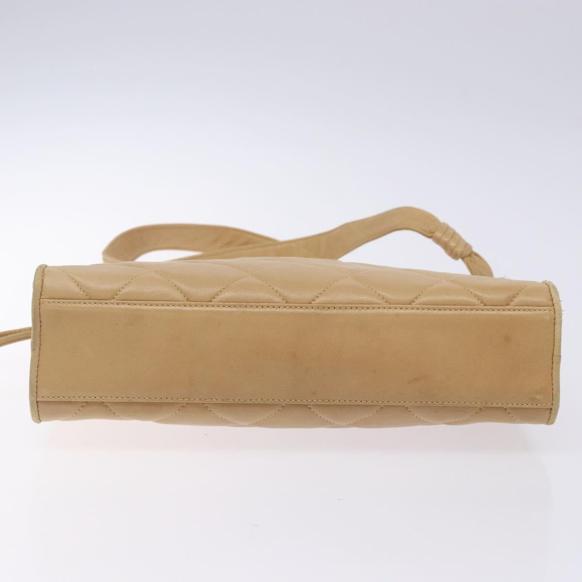 Chanel Camera, Beige, Leather, shoulder