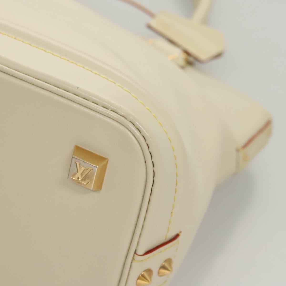 Louis Vuitton Lockit, White, Leather, handbag