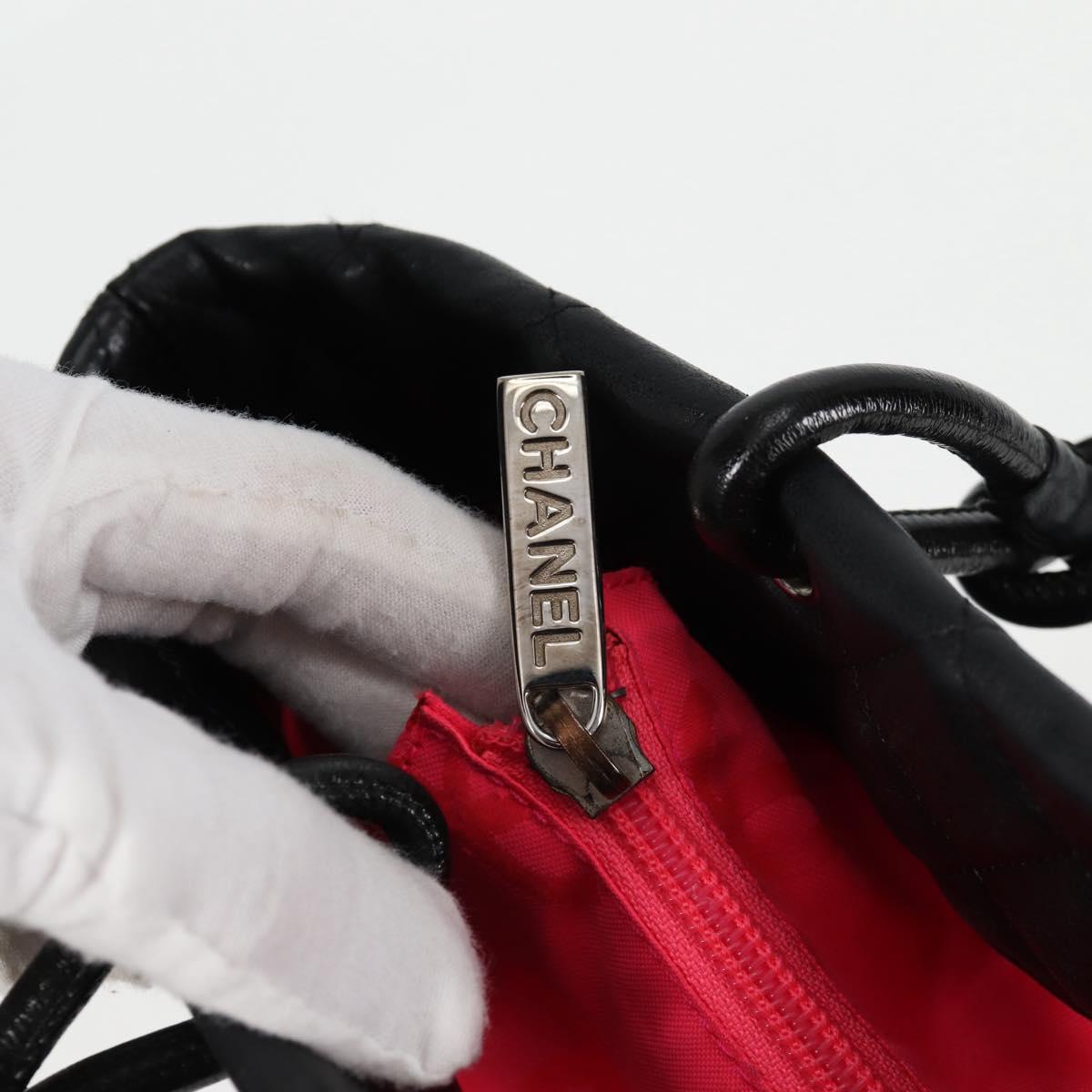 Chanel Cambon, Black, Leather, tote