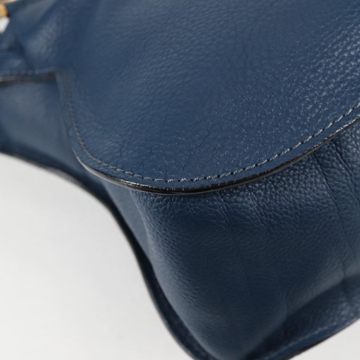 Chloé Marcie, Navy, Leather, handbag