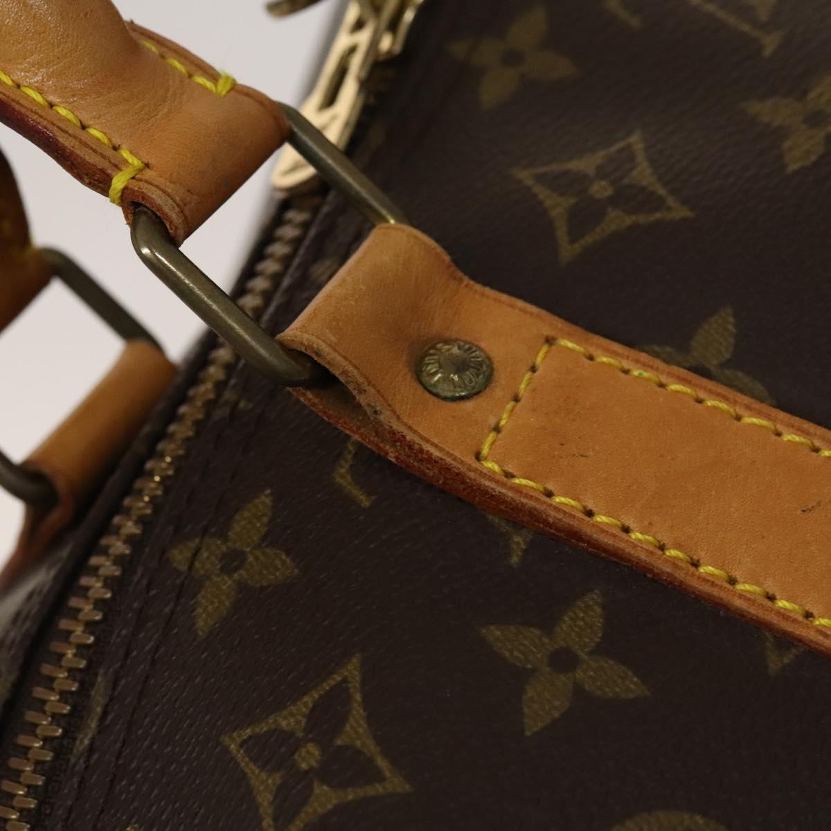 Louis Vuitton Keepall Bandoulière 60, Brown, Canvas, travel