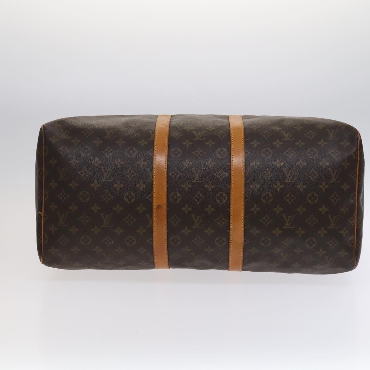 Louis Vuitton Keepall 55, Brown, Canvas, travel