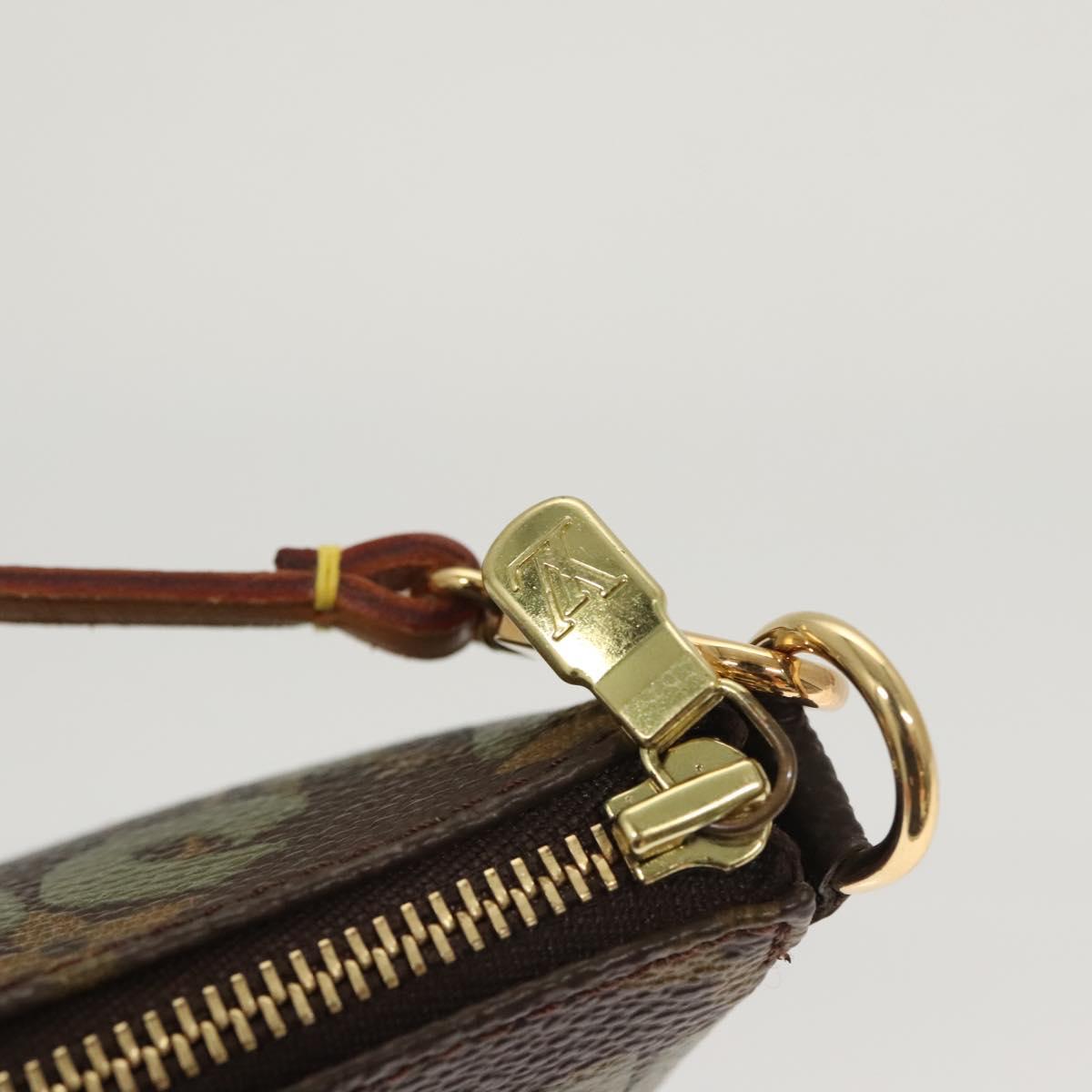 Louis Vuitton Pochette Accessoire, Khaki, Canvas, clutch
