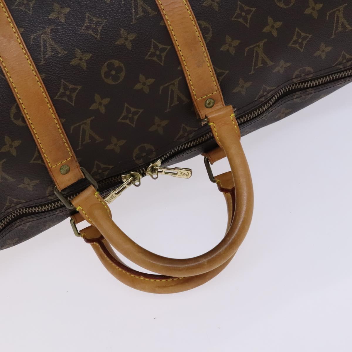 Louis Vuitton Keepall 50, Brown, Canvas, travel