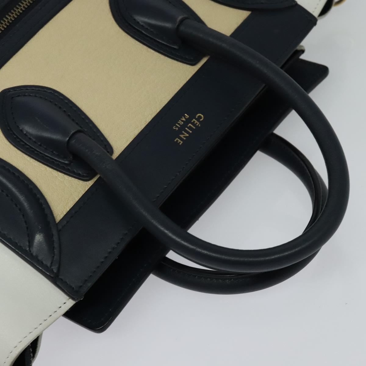 Céline Luggage, Beige, Leather, handbag