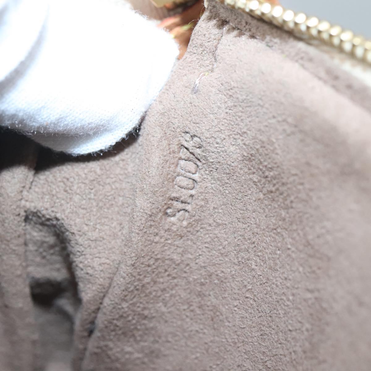 Louis Vuitton Pochette Accessoire, Black, Canvas, clutch