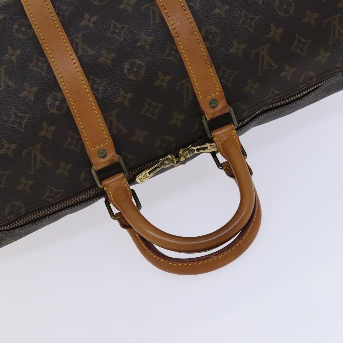 Louis Vuitton Keepall 45, Brown, Canvas, travel