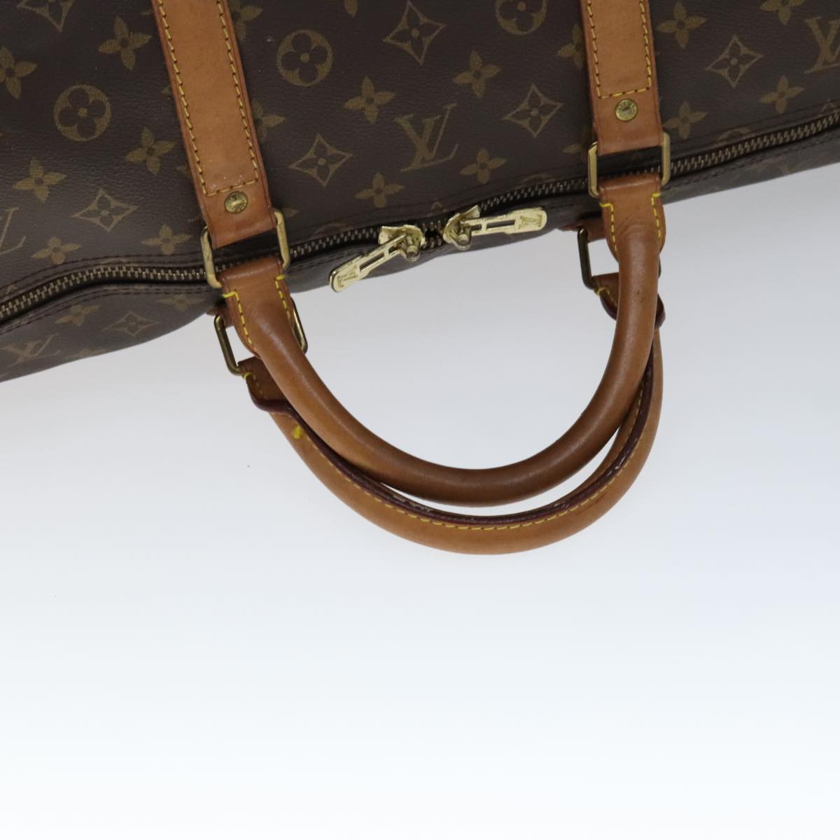 Louis Vuitton Keepall Bandoulière 60, Brown, Canvas, travel