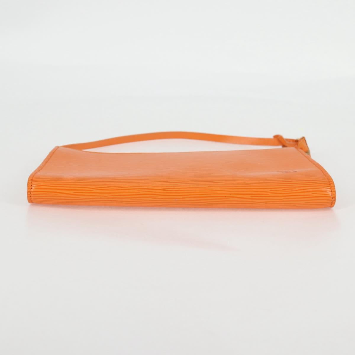 Louis Vuitton Pochette Accessoire, Orange, Leather, clutch