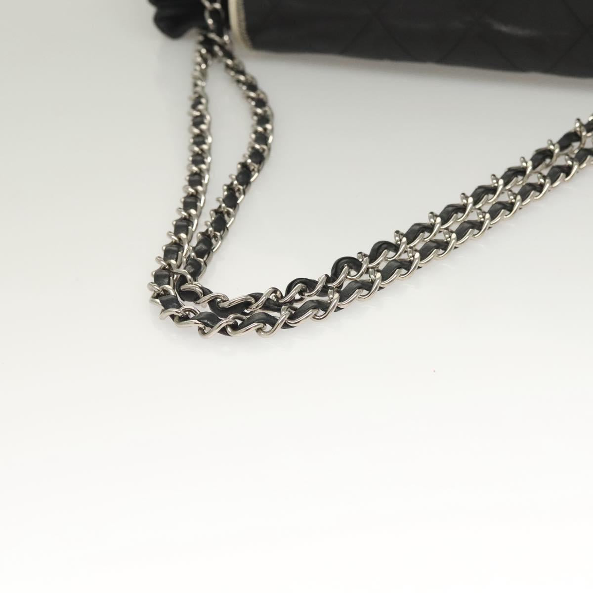 Chanel Mademoiselle, Black, Leather, shoulder