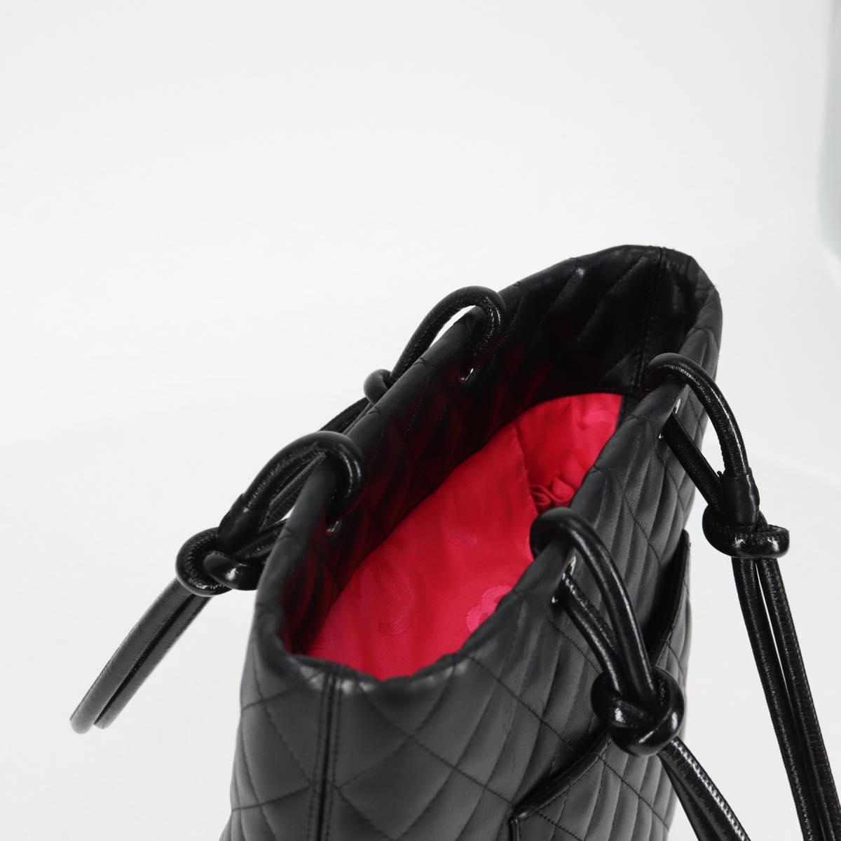 Chanel Cambon, Black, Leather, tote