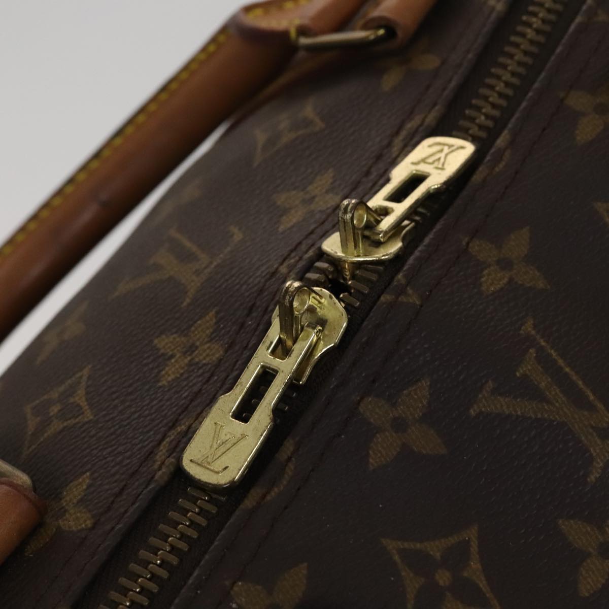Louis Vuitton Keepall Bandoulière 60, Brown, Canvas, travel