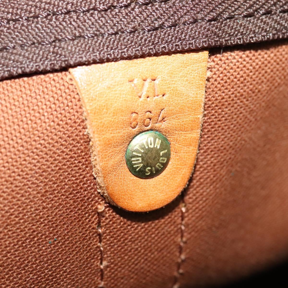 Louis Vuitton Keepall 60, Brown, Canvas, travel