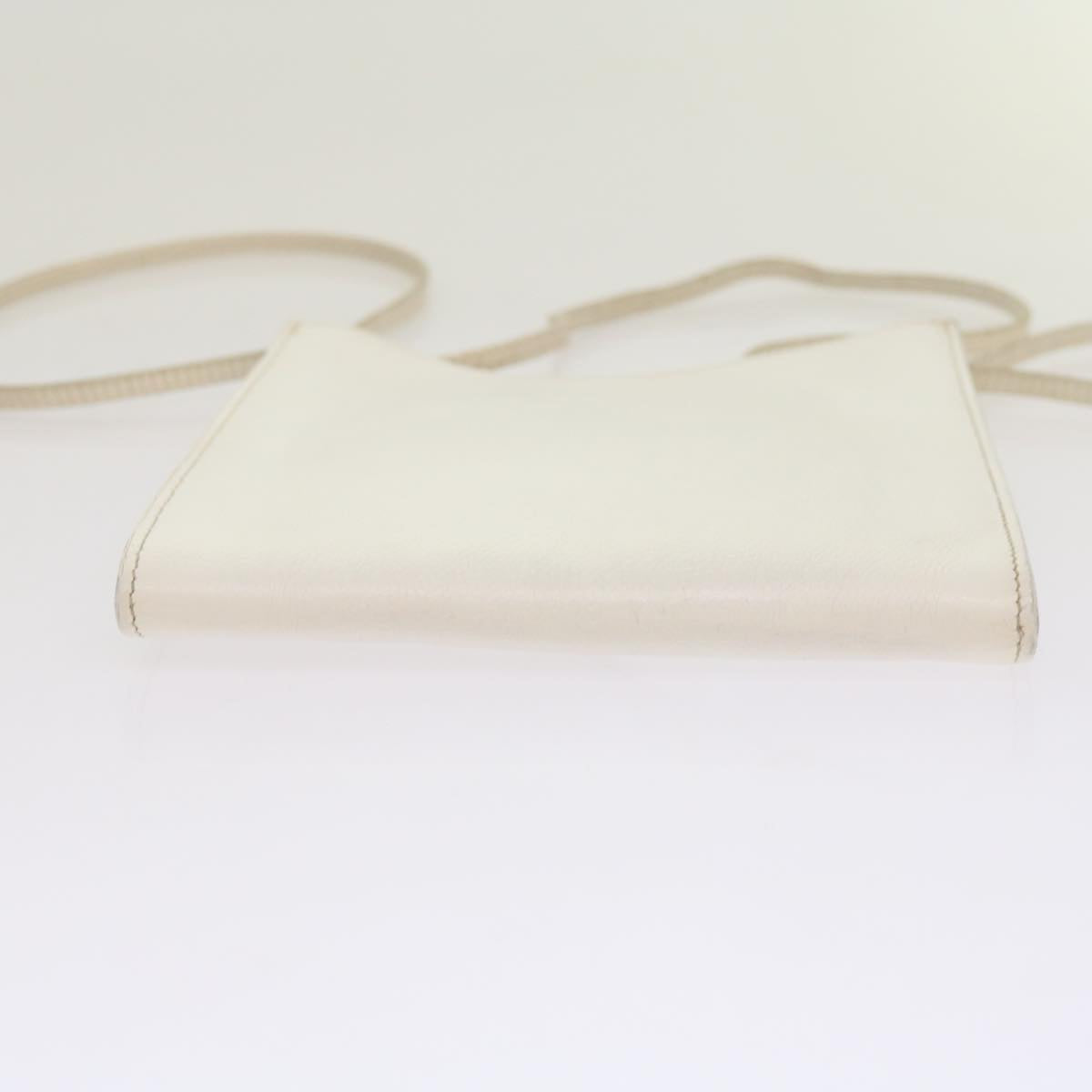 Hermès, White, Leather, shoulder