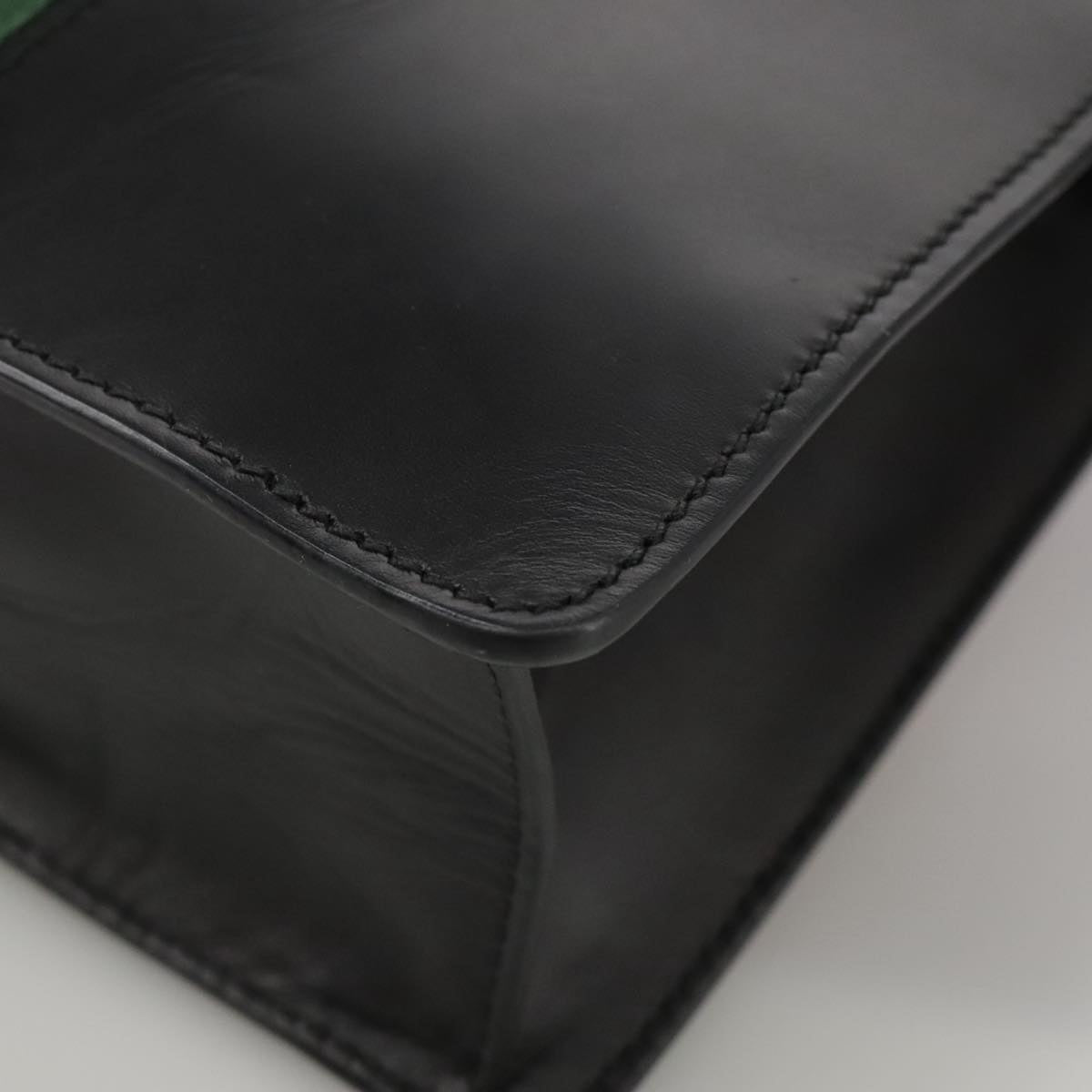 Gucci Sylvie, Black, Leather, shoulder