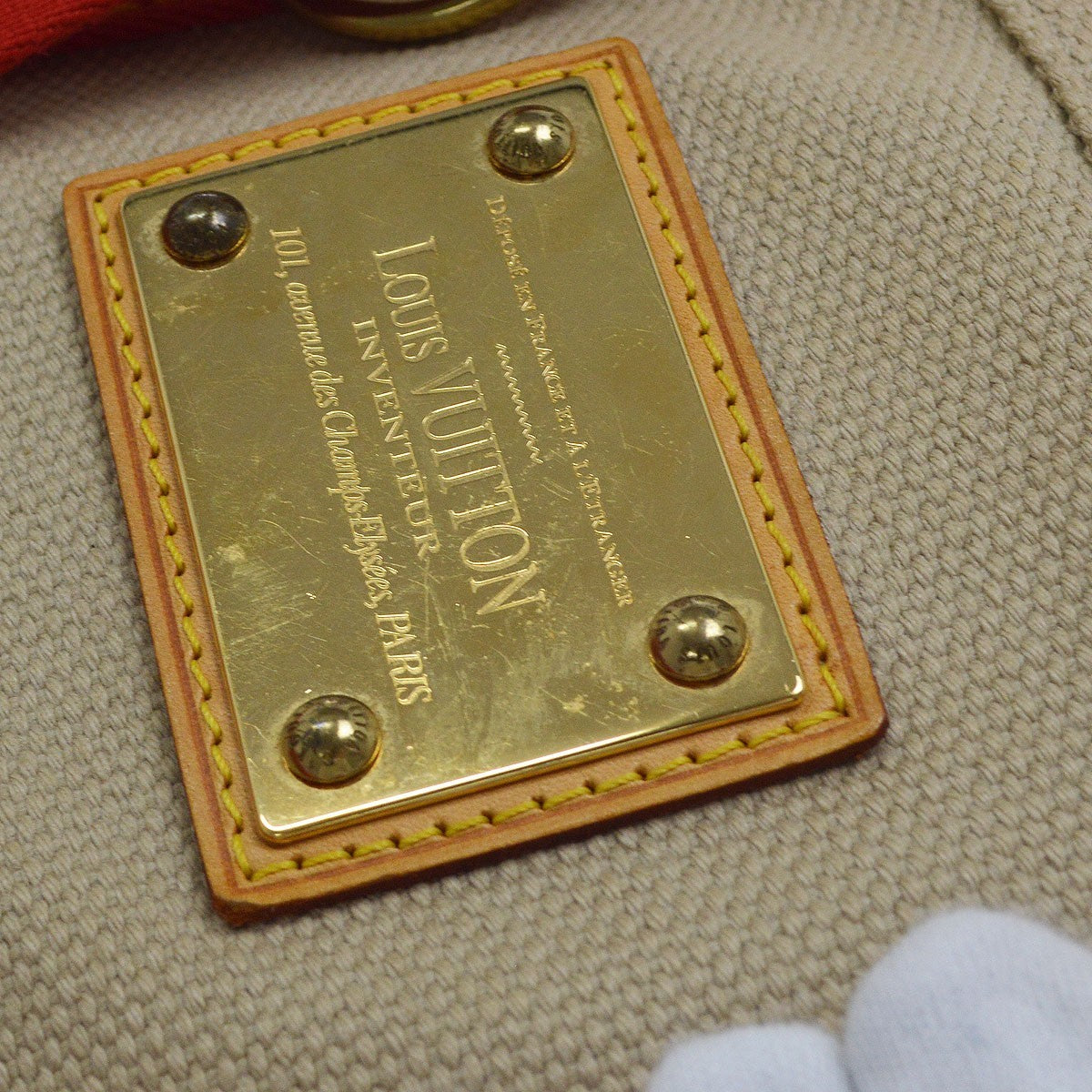 Louis Vuitton Antigua Canvas, Beige, Canvas, Tote Bag