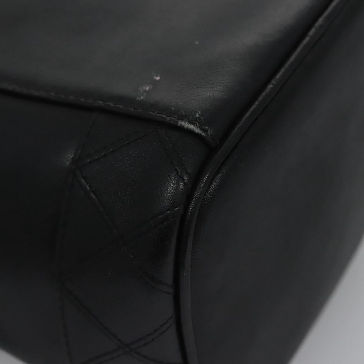 Chanel Vanity, Black, Leather, clutch